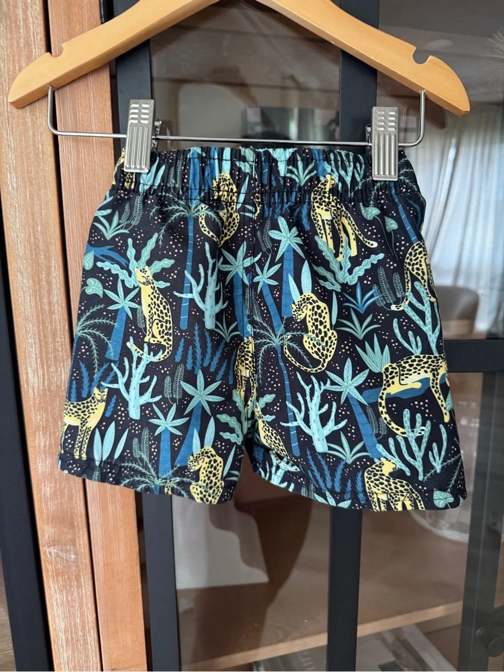 Ruggedbutts Swimming trunks leopard jungle tropical print baby boy